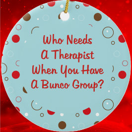 セラピストを必要とするバンコ セラミックオーナメント