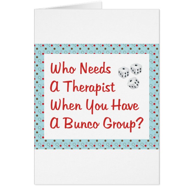セラピストを必要とするbunco (正面)