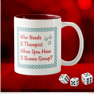 セラピストを必要とするbunco ツートーンマグカップ