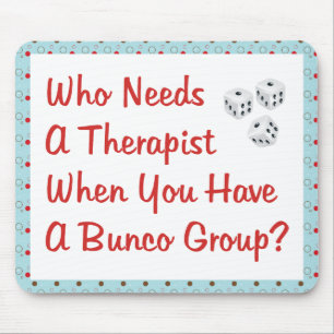 セラピストを必要とするbunco マウスパッド