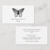 セラピストエレガント蝶 名刺 (正面/裏面)