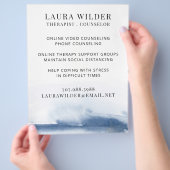 セラピストカウンセラーのオンラインまたは電話チラシ チラシ (手)