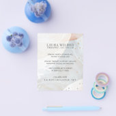 セラピストカウンセラーのオンラインまたは電話チラシ チラシ (シングル)