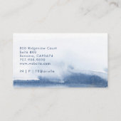 セラピストカウンセラーセリーンインディゴウォーターカラー 名刺 (裏面)