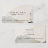 セラピストカウンセラー抽象芸術水の色の形状 名刺 (正面/裏面)