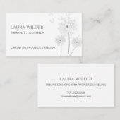 セラピストカウンセラー風の花 名刺 (正面/裏面)