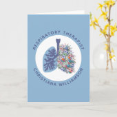 セラピストカスタムフローラ肺ギフト カード (黄色い花)