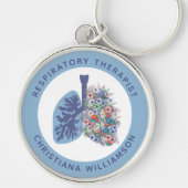 セラピストカスタムフローラ肺ギフト キーホルダー (正面)