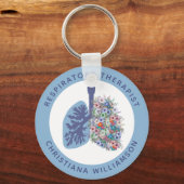 セラピストカスタムフローラ肺ギフト キーホルダー (正面)