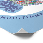 セラピストカスタムフローラ肺ギフト ポスター (角)