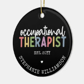 セラピストカスタムOTギフト セラミックオーナメント (左)
