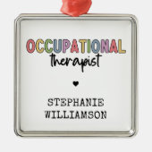 セラピストカスタムOTギフト メタルオーナメント (正面)