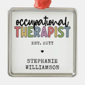 セラピストカスタムOTギフト メタルオーナメント (正面)