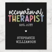 セラピストカスタムOTギフト ワインラベル (シングルラベル)