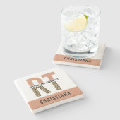 セラピストカスタムRTギフト ストーンコースター (横)