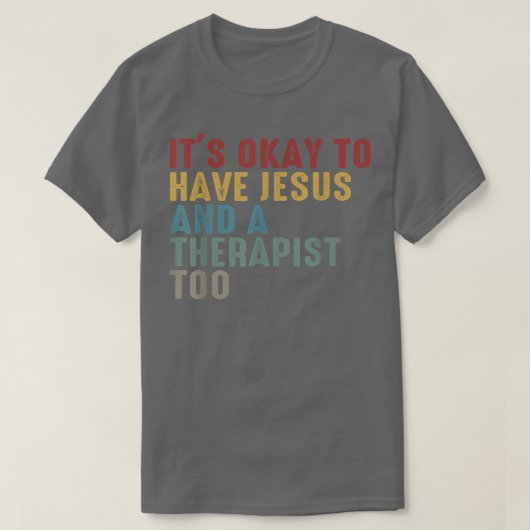 セラピストクリスチャン精神保健ティーイエス信仰 Tシャツ (デザイン正面)