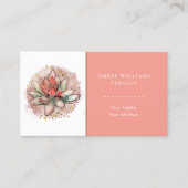 セラピストスパ多汁性ヨガヒーリングQRコード 名刺 (正面)