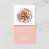 セラピストスパ多汁性ヨガヒーリングQRコード 名刺 (正面)