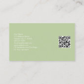 セラピストスパ多汁性ヨガヒーリングQRコード 名刺 (裏面)