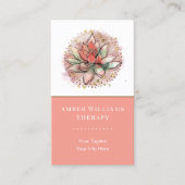 セラピストスパ多汁性ヨガヒーリングQRコード 名刺 (正面)