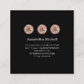 セラピストスパ多肉性ヨガヒーリング スクエア名刺 (裏面)