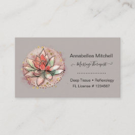 セラピストスパ多肉性ヨガヒーリング 名刺