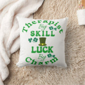 セラピストバイスキル、ラッキーバイチャームSt patricksおもしろい クッション (ブランケット)