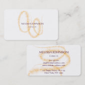 セラピストパーソナライズされたソファのビジネスカート 名刺 (正面/裏面)