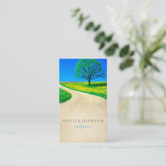 セラピストパーソナライズされた心理学者の方法の希望 名刺 (スタンド正面)