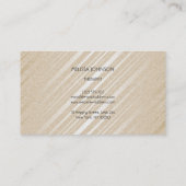 セラピストパーソナライズされた心理学者自然リラックス 名刺 (裏面)