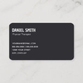 セラピストフィジカルセラピー 名刺 (裏面)