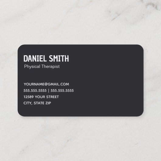 セラピストフィジカルセラピー 名刺 (裏面)