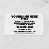 セラピストブライトグリーン 名刺 (裏面)