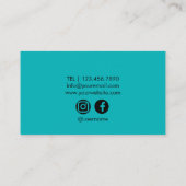 セラピストブルー名刺 名刺 (裏面)