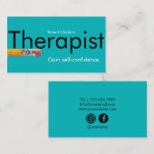 セラピストブルー名刺 名刺 (正面/裏面)