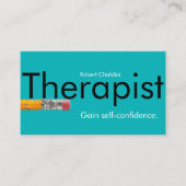 セラピストブルー名刺 名刺 (正面)