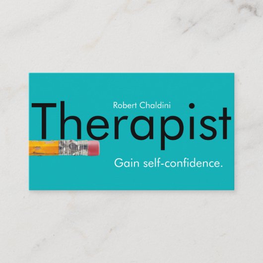セラピストブルー名刺 名刺 (正面)
