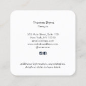 セラピストヘルス&ウェルネスホライズン スクエア名刺 (裏面)