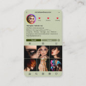 セラピストマッサージスパウェルネスセージモダンIG 名刺 (正面)