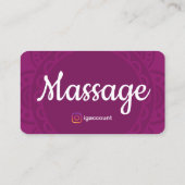 セラピストマッサージ霊気リフレクソロジーカイロプラクティック 名刺 (裏面)