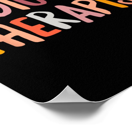 セラピストメンタルヘルスセラピー行動 ポスター (角)