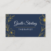 セラピストモダンボタニカルラグジュアエレガントリー 名刺 (正面)