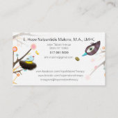 セラピストリネン紙名刺 名刺 (裏面)