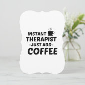 セラピスト即席コーヒー加入 案内状 (スタンド正面)