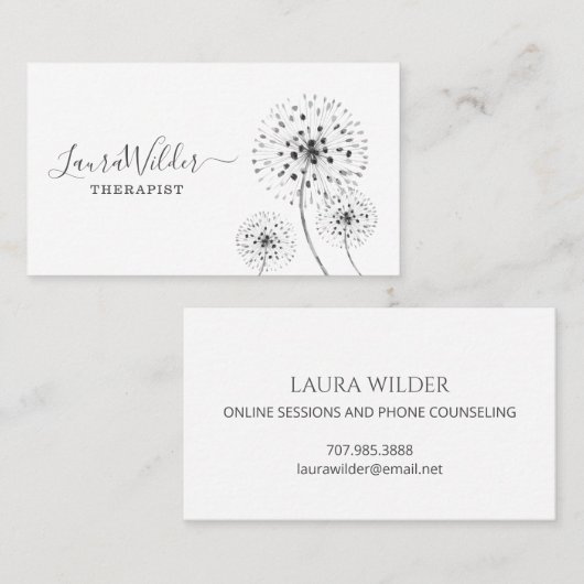 セラピスト名刺 名刺 (正面/裏面)