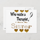 セラピスト姉妹 ポストカード (正面/裏面)