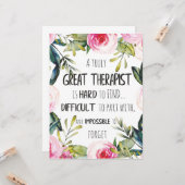 セラピスト感謝ギフトありがとう引用文 カード (正面/裏面インサイチュ)