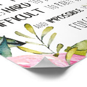 セラピスト感謝ギフトありがとう引用文 ポスター (角)