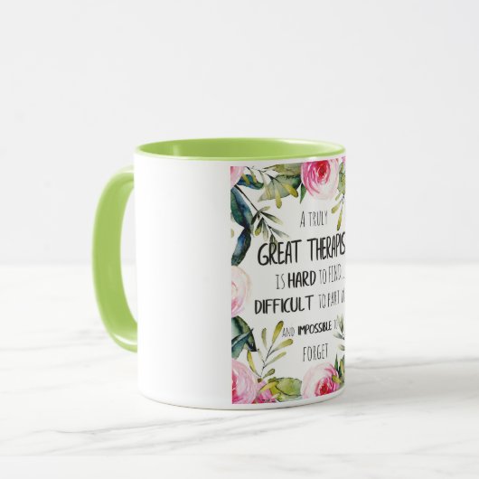 セラピスト感謝ギフトありがとう引用文 マグカップ (正面左)