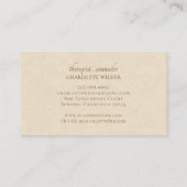 セラピスト相談員 名刺 (裏面)